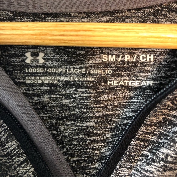 Under Armour Men's Heatgear 1/4 Zip pullover Loose Heathered Gray Shirt Small - Picture 7 of 7